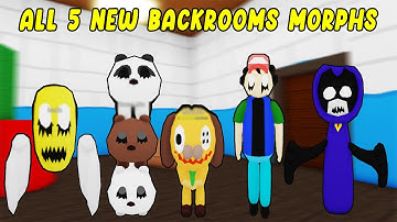 UPDATE - How To Find ALL 5 NEW BACKROOMS MORPHS in Find The Backrooms Morphs