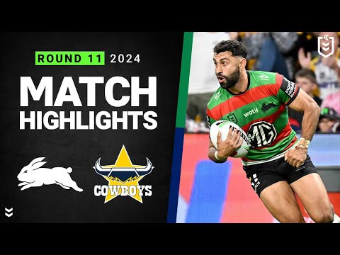 NRL 2024 | Rabbitohs v Cowboys | Match Highlights