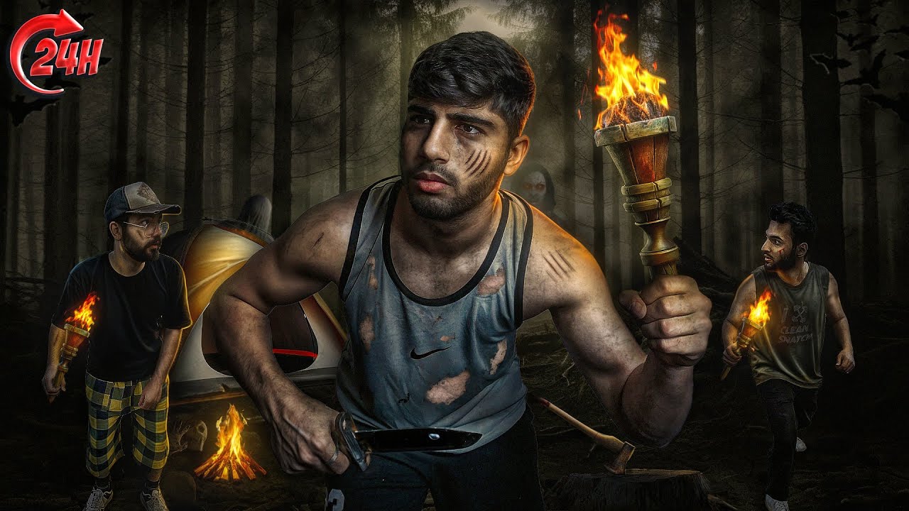 24 ساعت بقا در جنگل با 3 دلار☠🤕😰24 hours of jungle survival for $3