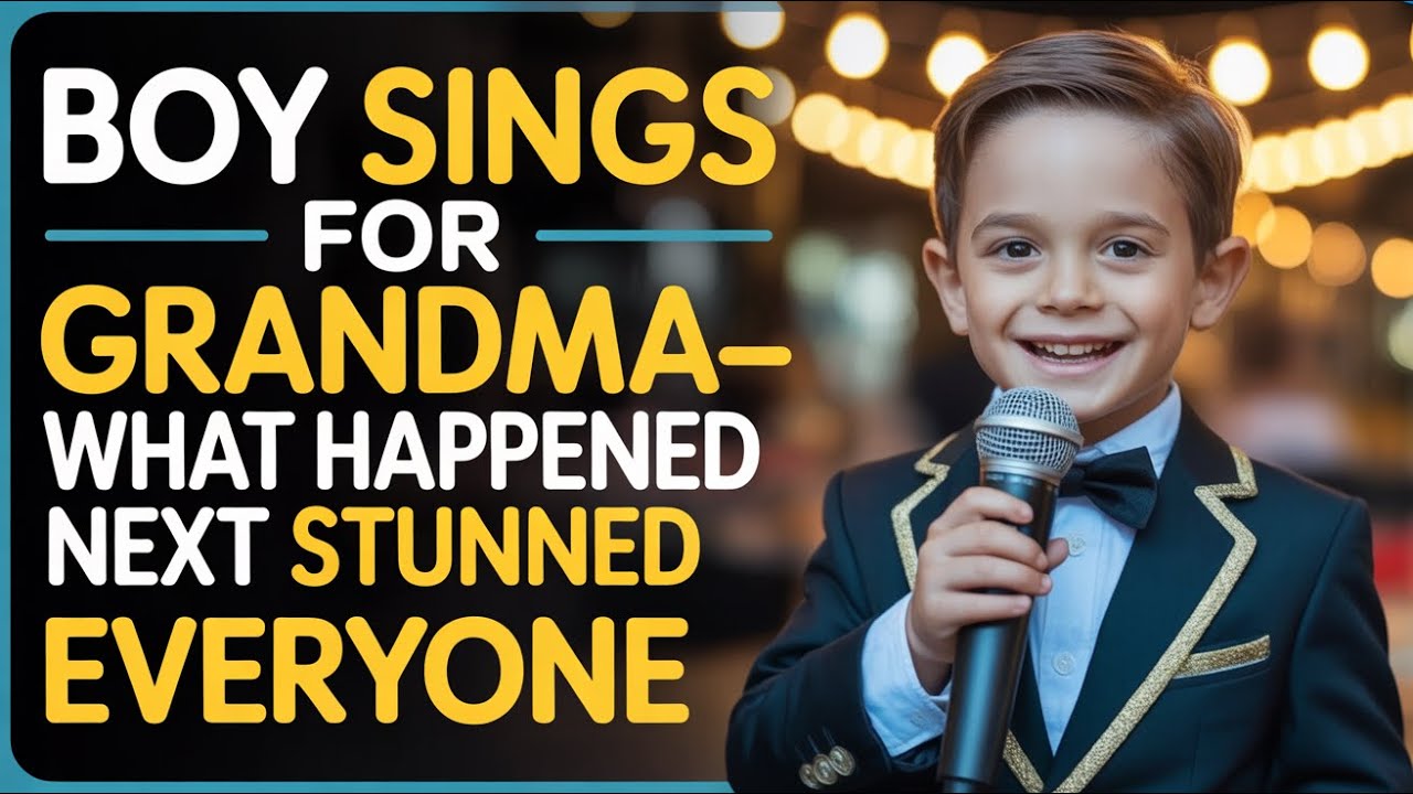 AMAZING BOY SINGS IN RESTAURANT FOR GRANDMA'S SURGERY; WHAT HAPPENED NEXT LEFT EVERYONE SHOCKED!