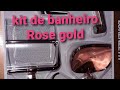 Kit de banheiro Rose gold 😍😍   #mudancasnobanheiro  #lar #rosegold