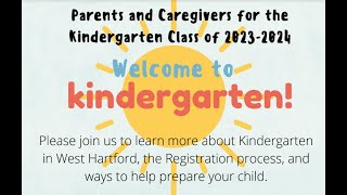 Welcome to Kindergarten!