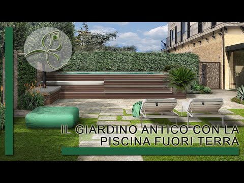 Il Giardino Con La Piscina Fuori Terra Bari 117 B Youtube