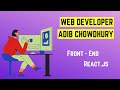 Front  end web developer  reactjs developer  md adib chowdhury