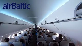 Air Baltic Cs300 Amsterdam To Riga Economy Class Full Flight