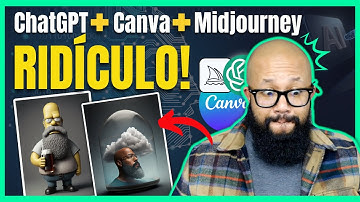 ChatGPT + Midjourney e Canva, RIDÍCULO o que eles fazem, DINHEIRO COM CHATGPT