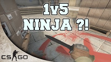 CS:GO - INSANE 1v5 Ninja Defuse in Competitive! Smoke Fail!