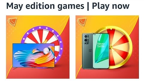 Amazon May Edition Games, T20 cricket fever quiz, Amazon Spin and Win Quiz, win Redmi TV