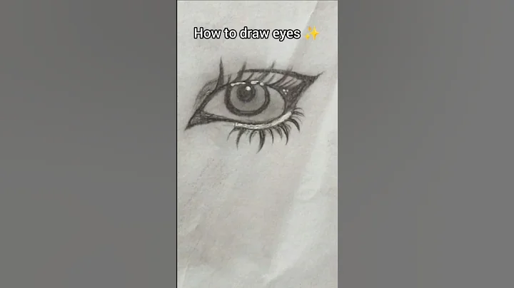 How to draw Eyes ✨#eyes #art #sketch #draw #drawing #drawing tutorial #howtodraw