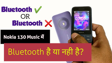 Nokia 130 music bluetooth settings