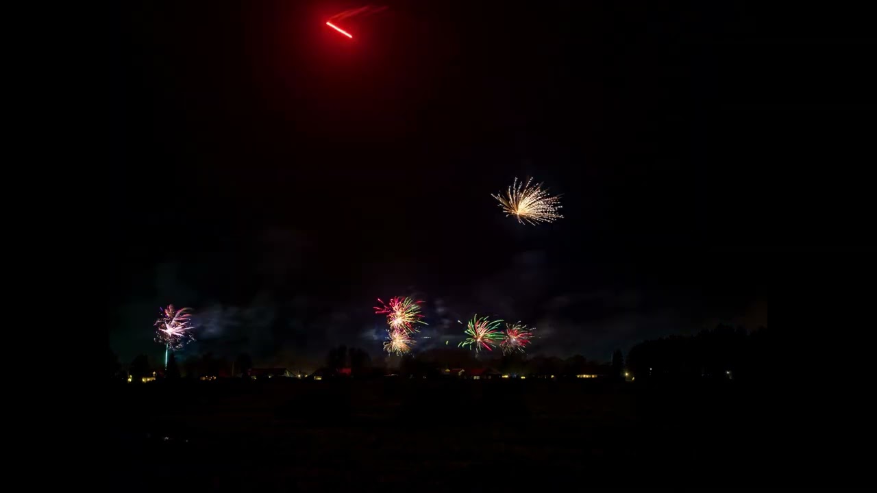 New Year 2025 in Aalestrup, Denmark