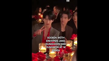 SOOBIN WITH ENHYPEN JAKE, SUNGHOON AND JUNGWON 😭😭 #txt #soobin #shorts