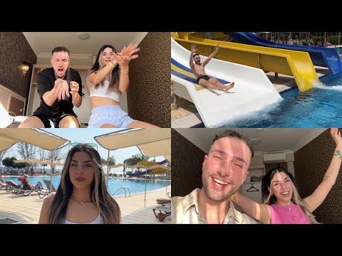 TATİL VLOGU | OTEL KAPISI AÇIK YATTIK | ZORLA SU KAYDIRAĞINA BİNDİRDİ