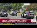 Oficial dispara a menor cuando trató de lanzarle un cuchillo en San Antonio