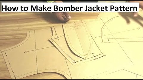 How to Make Bomber Jacket Pattern | jacket pattern drafting | Bomber Jacket Pattern Tutorial