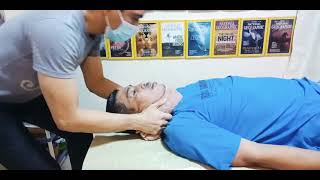 Neck Pulling/Stretching For Stroke Patient By Jim Street Wellness