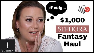 Whats in My $1000 Sephora Fantasy Basket Tag | Emily Noel Tag | Over 50 Mature Beauty