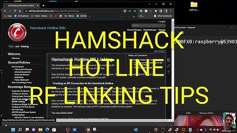 Learning -HAMSHACK HOTLINE -RF LINK TO ALLSTAR NODE -HINTS AND TIPS