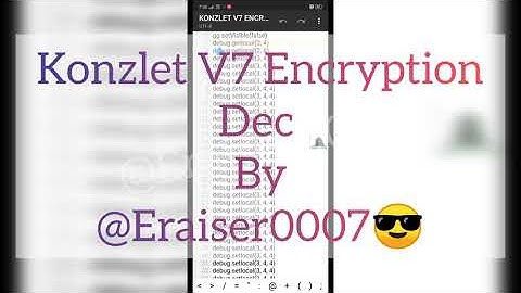 #KONZLET V7 ENC DEC WITH LOGGER GG || TUTORIAL 19 || DEC BY @ERAISER0007 || @ERAISER