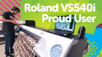 Creation Station get creative with their Roland VS-540i Printer.