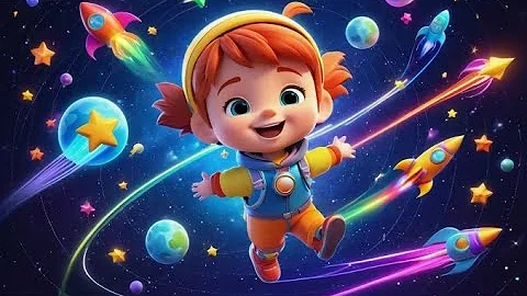 Twinkle Twinkle Little Star Neon Galaxy Glow | Best Nursery Rhymes and Kids Songs Collection