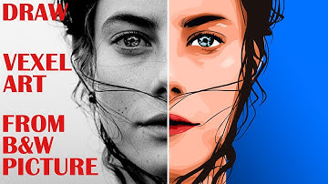 Vexel X Vector Portrait Art in Photoshop - Timelapse