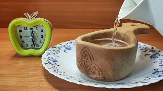 Как кипяток рвет Куксу / Kuksa from Birch