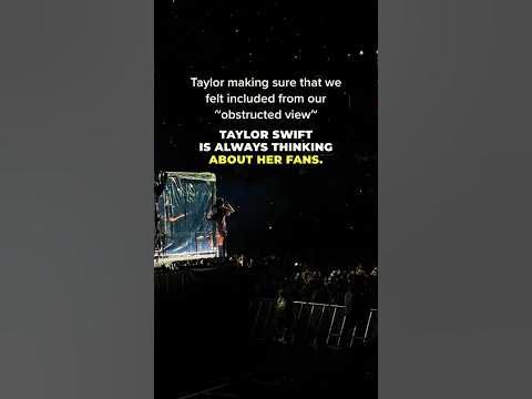 Taylor Swift cares about her fans 🥲 ️ #shorts #taylorswift #concert ...