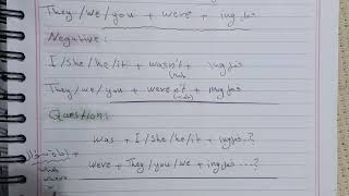 شرح مفصل عن الماضي المستمر past continuous المثبت و النفي و السؤال#learnenglish#learning #education