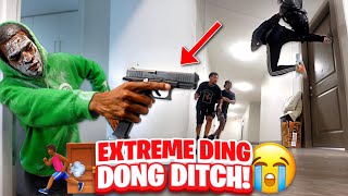 EXTREME DING DONG DITCH Part 10!! | COLLEGE EDITION *GONE WRONG*