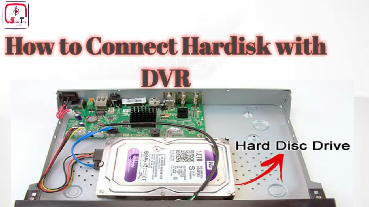CCTV CourseHow to Connect Hardisk with DVR YouTube
