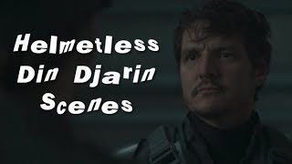 Helmetless Din Djarin scenes- The Mandalorian Season 2 Chapter 15