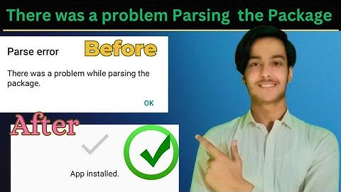 There was a Problem Parsing the package 2023 | How to solve there was a Parsing problem Error