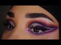 JAMES CHARLES PALETTE | PURPLE DOUBLE CUT CREASE TUTORIAL | THE LIFE OF DOM