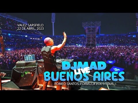 Dj Mad LIVE AT Velez Sarsfield - Buenos Aires, Argentina. FV3 Tour . Romeo Santos