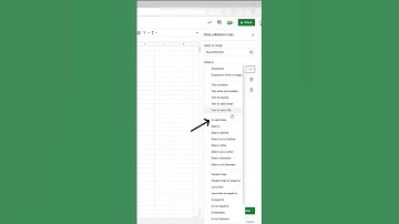 Insert Date Picker in Google Sheet #TKWShorts #excel