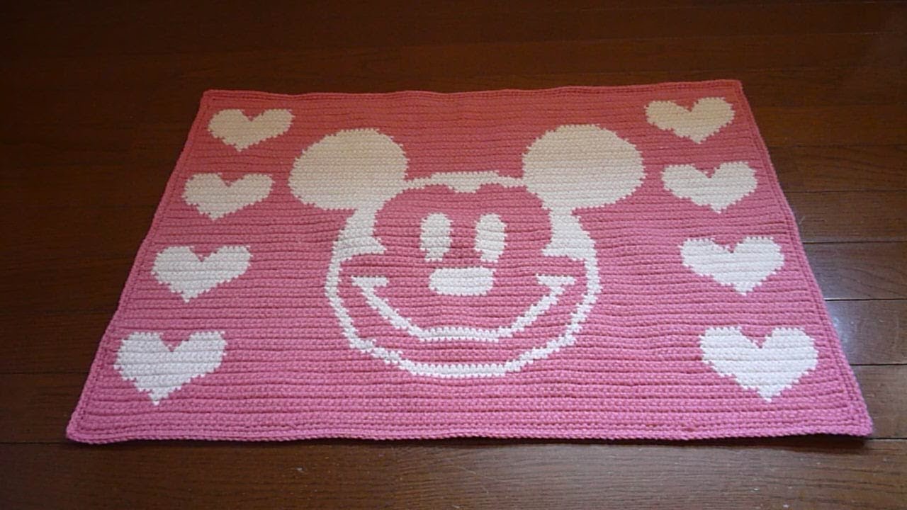 100均アクリル毛糸の 編み込みマット ミッキーマウス How To Crochet Youtube 100均アクリル毛糸の 編み込みマット ミッキーマウス How To Crochet Youtube