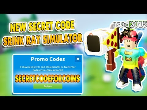 New Secret Code Shrink Ray Simulator Beta Roblox Youtube - shrink ray simulator update 2 space roblox