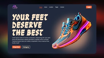 Build A Responsive Shoe Website Using HTML and CSS Only | Ecommerce Website html css