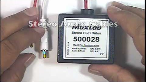500028 Muxlab Stereo Audio Balun