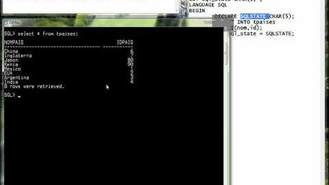 DB2 Certificación, creación e invocación de procedimientos