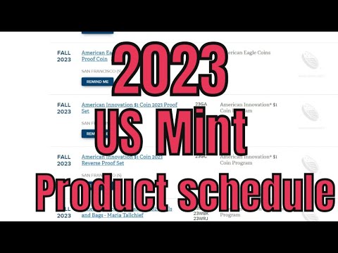 Alert! 2023 US Mint product schedule is released. 2023 Morgan u0026 Peace Dollars! When do they drop?