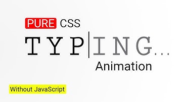 CSS Text Typing Effect Animation without JavaScript ( Simple codes )
