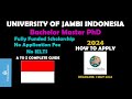 University of jambi indonesia  complete guide