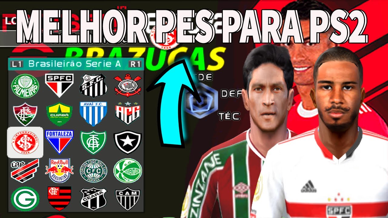 PES 2022 (PS2) COM BRASILEIRÃO E TIMES EUROPEUS ! 