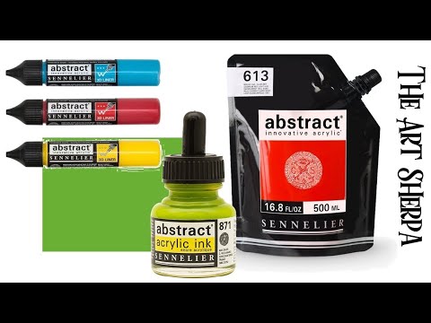 The Complete Abstract Paint by Sennelier Review and demo | TheArtSherpa