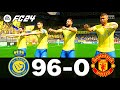 FIFA 24 | MESSI, RONALDO, MBAPPE, NEYMAR, ALL STARS | AL NASSR 96 - 0 MANCHESTER UNITED