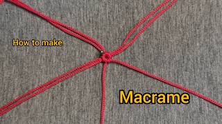 Macrame DIY  : Make flowers very easily and quickly / DIY keychain