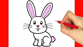 HOW TO DRAW A EASTER BUNNY EASY