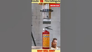 Hydraulic Press Vs strongest fire 🔥 extinguisher Of Different Countries #shorts #uniqueexperiment